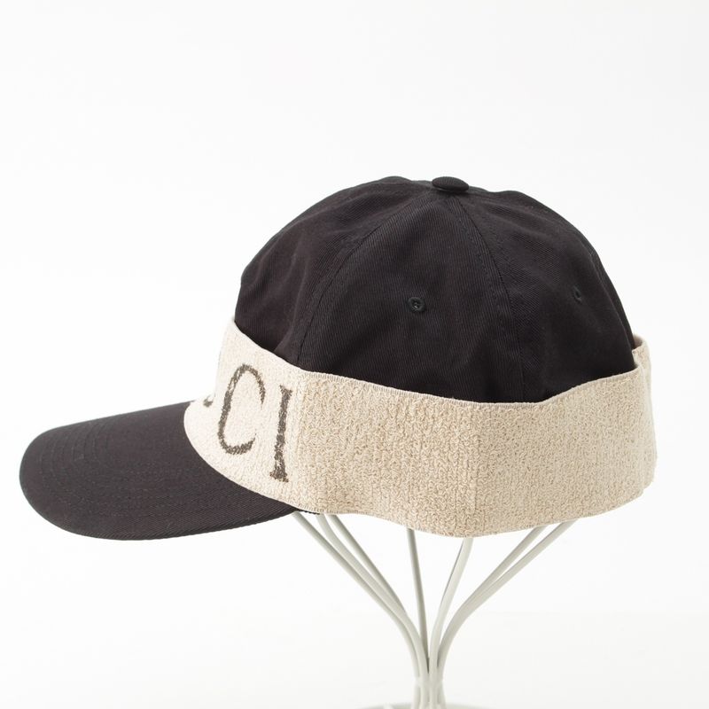 Gucci Logo Headband Baseball Cap Hat Black White