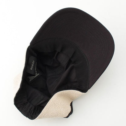 Gucci Logo Headband Baseball Cap Hat Black White