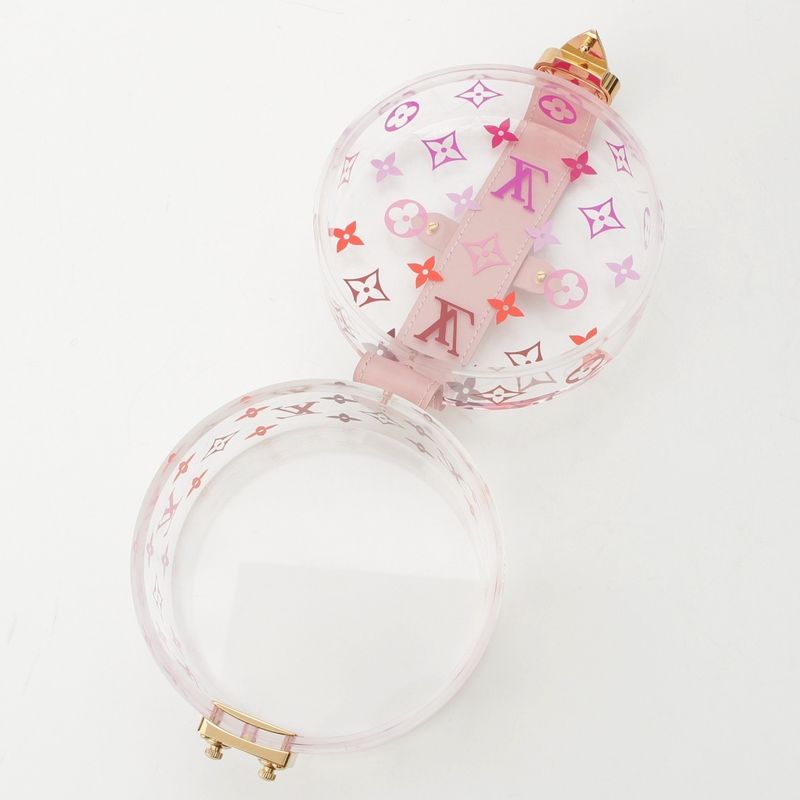 Louis Vuitton Boite Scott Monogram Clear Case Interior Pink