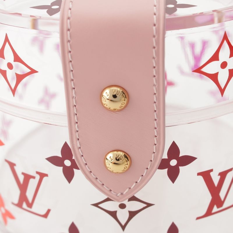 Louis Vuitton Boite Scott Monogram Clear Case Interior Pink