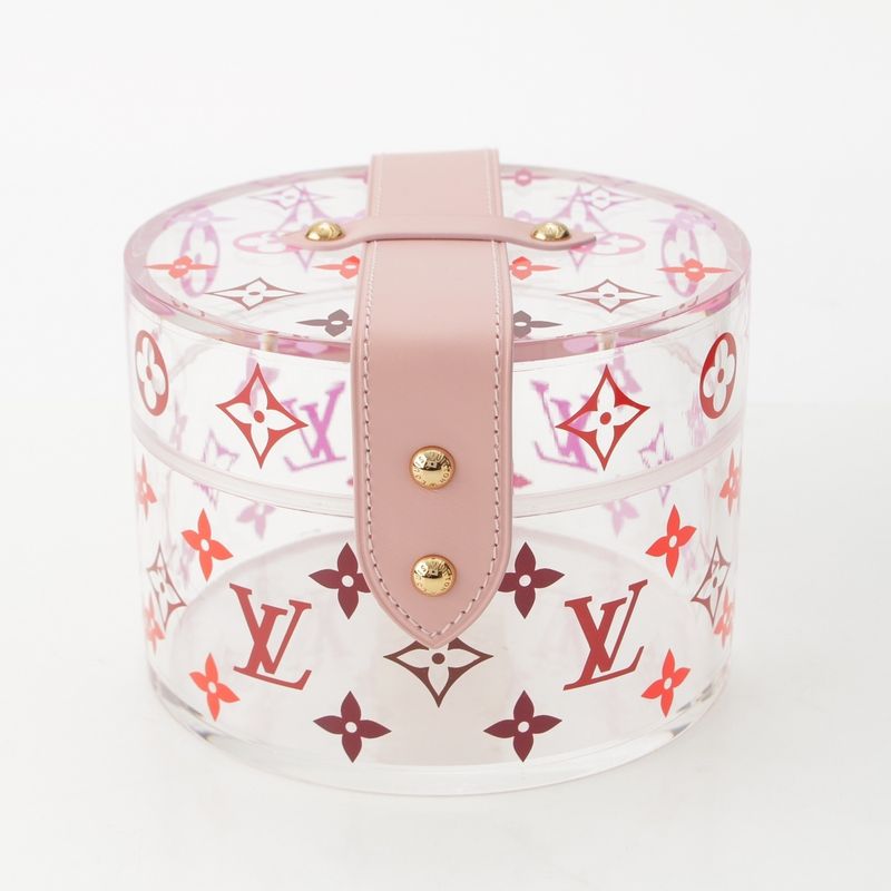 Louis Vuitton Boite Scott Monogram Clear Case Interior Pink