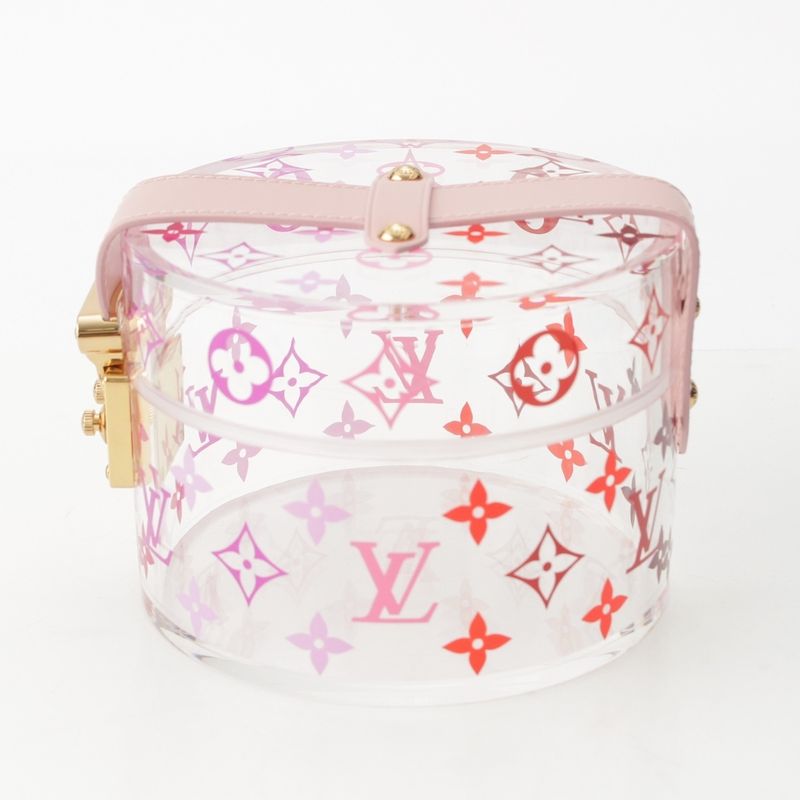 Louis Vuitton Boite Scott Monogram Clear Case Interior Pink