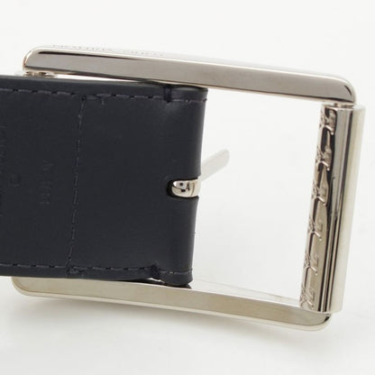 Louis Vuitton Leather Monogram Ceinture Reverso Belt Light Gray