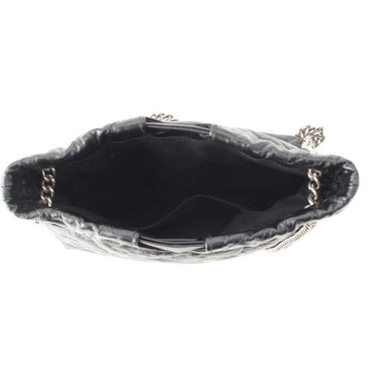 Balenciaga Crush XS Leather BB Logo 2-Way Chain Shoulder Bag Black