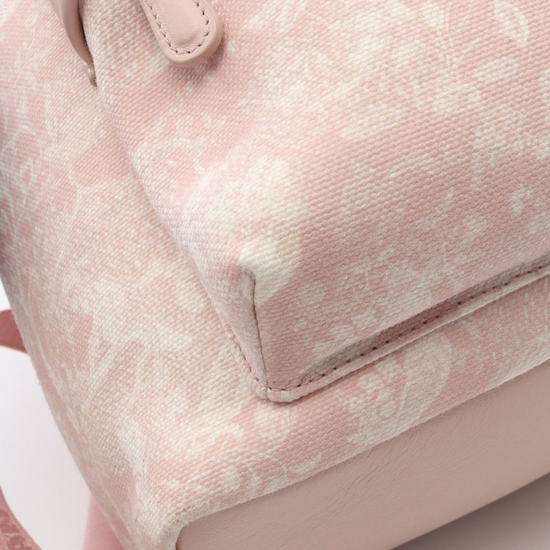 Dior Backpack Light Pink Canvas Leather de Jouy