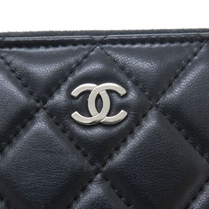 Chanel Quilted Round Zip Wallet