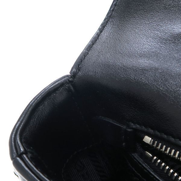 Prada Diagram Chain Leather Black