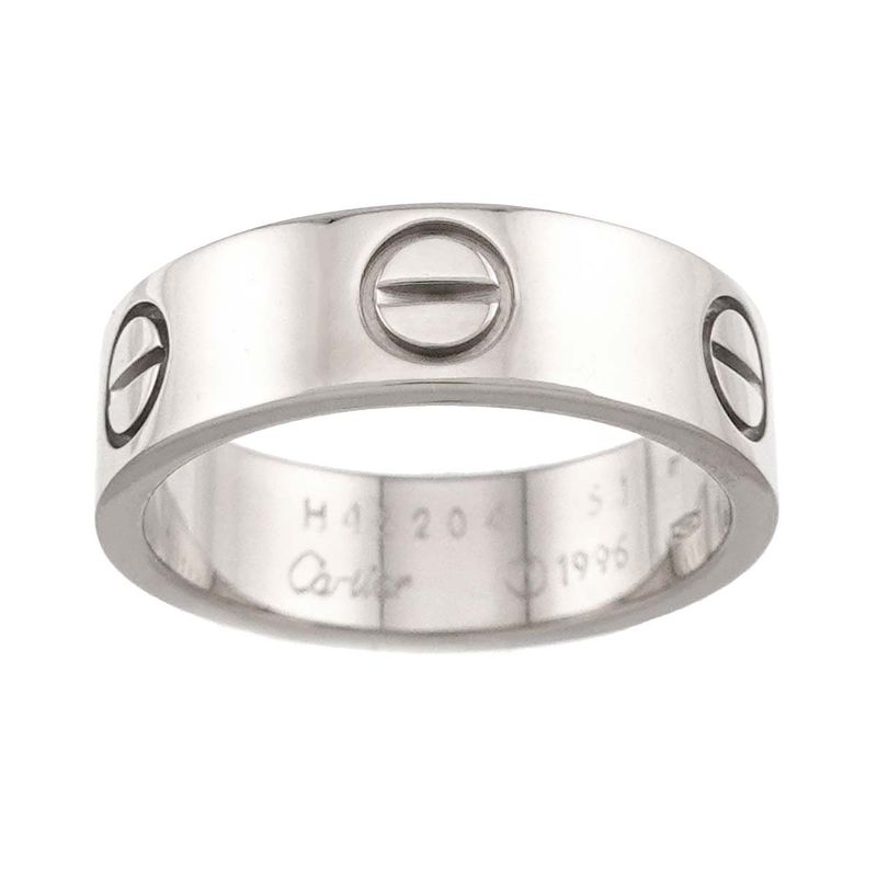Cartier Love Classic 51 Ring 18K WG White Gold