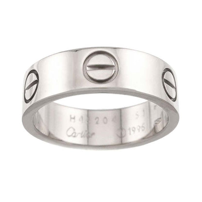 Cartier Love Classic 51 Ring 18K WG White Gold