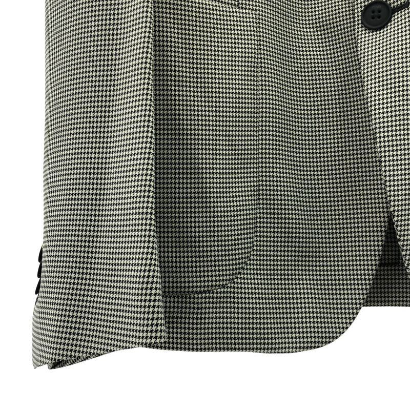 Fendi Houndstooth Tailored Jacket 52 Gray