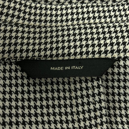 Fendi Houndstooth Tailored Jacket 52 Gray