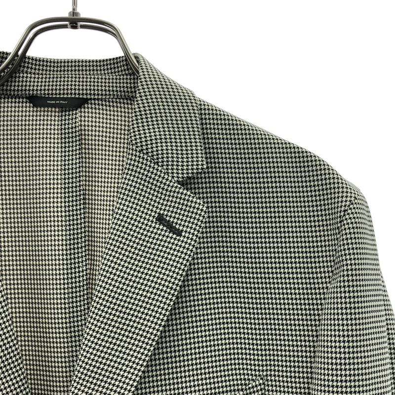 Fendi Houndstooth Tailored Jacket 52 Gray