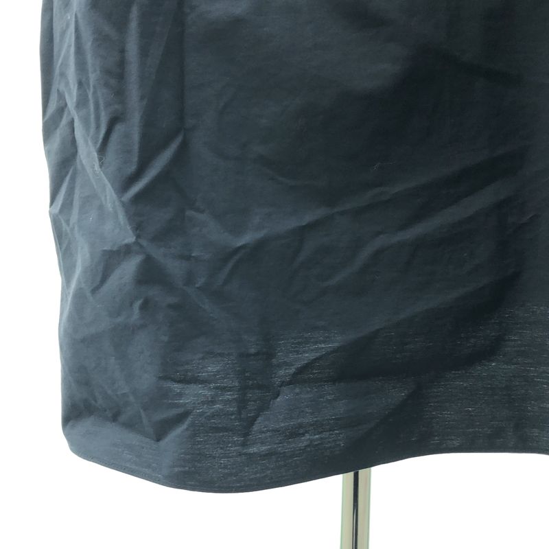 Fendi Asymmetric Poplin Ribbon Dress 38 Navy