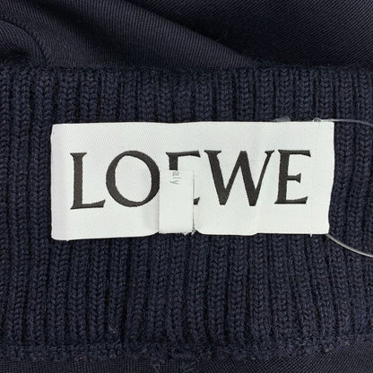 Loewe Wool Gabardine Wide Easy Pants 50 Navy