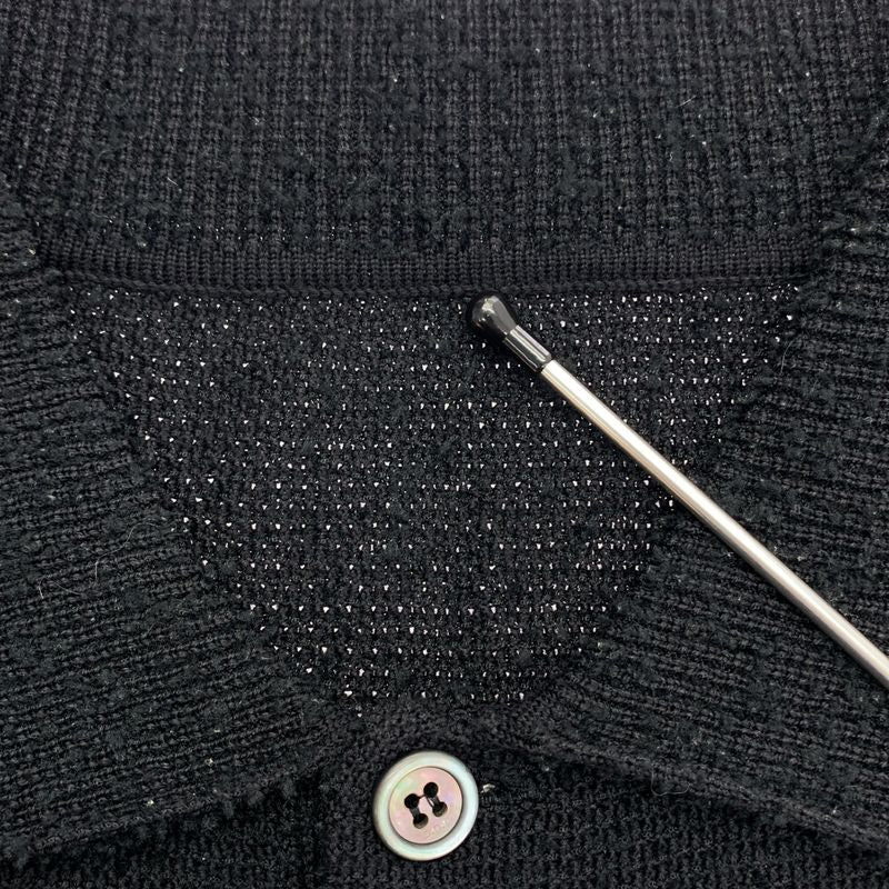 Dior Homme Knit Polo Shirt M Black