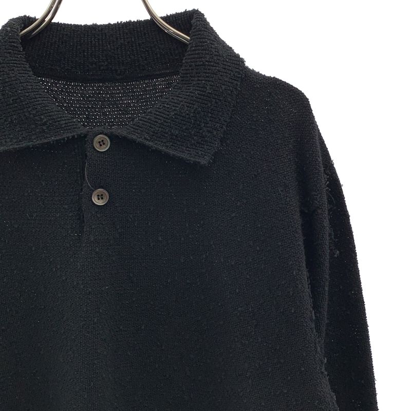 Dior Homme Knit Polo Shirt M Black