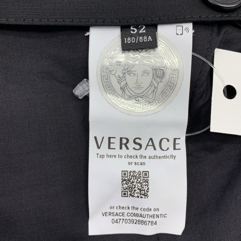 Versace Waist Pouch Shorts 52 Black Pants