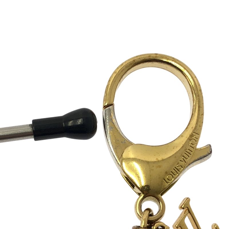 Louis Vuitton Ivy Flower Key Ring Charm Gold