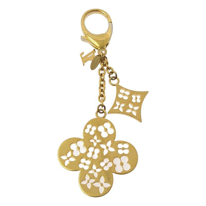 Louis Vuitton Ivy Flower Key Ring Charm Gold