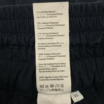 Loewe Anagram Logo Layered Waist Wide Pants XS Dark Navy