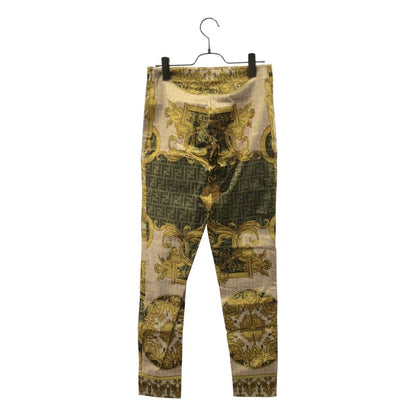 Versace Fendace Multicolor Jersey Pants All Over Pattern Zucca