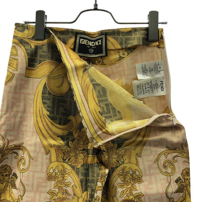 Versace Fendace Multicolor Jersey Pants All Over Pattern Zucca