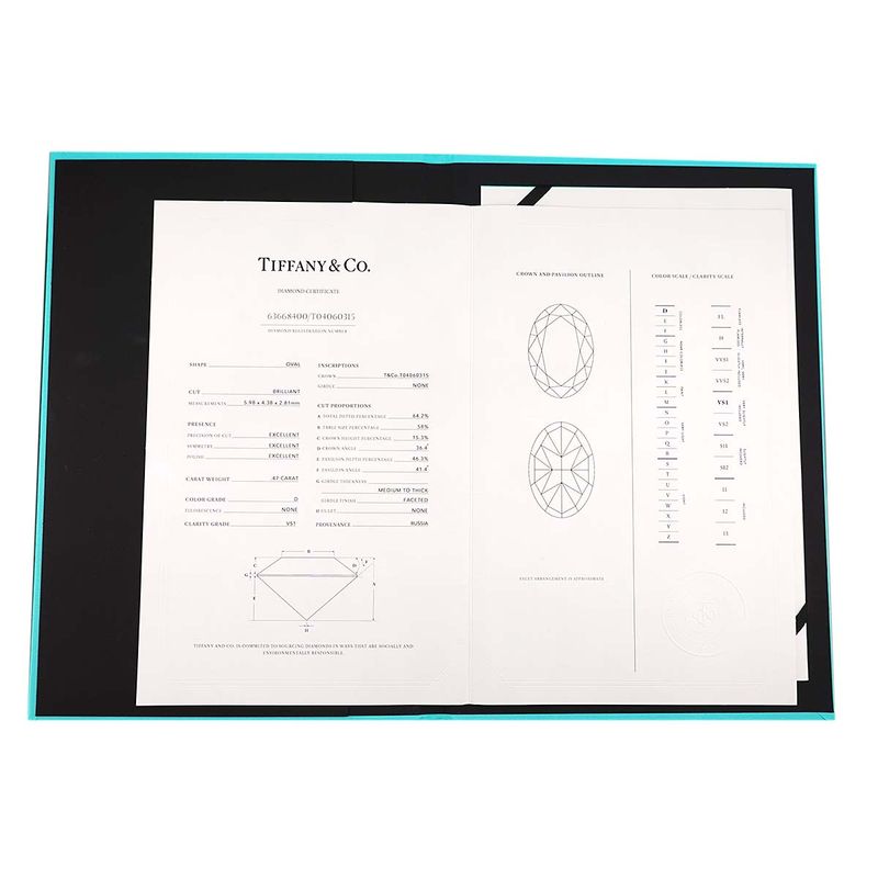 Tiffany & Co Solesto Diamond D Vs1 Ring Pt Platinum