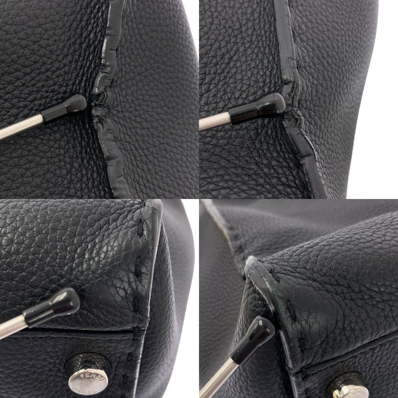 Fendi Peekaboo Selleria Monster Star Bugs Eye Handbag Black