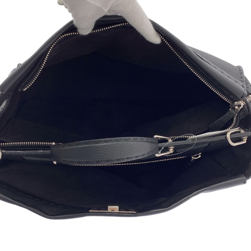 Fendi Peekaboo Selleria Monster Star Bugs Eye Handbag Black