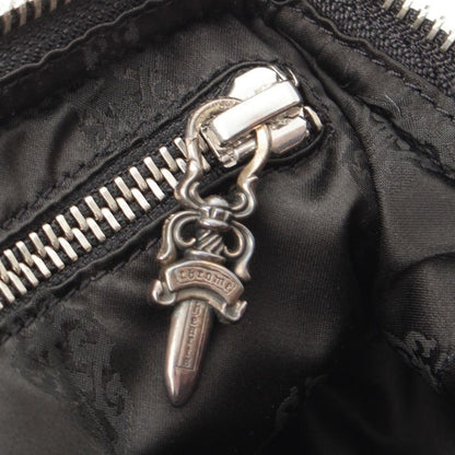 Chrome Hearts Mochita Leather Silver Daga Handbag Black