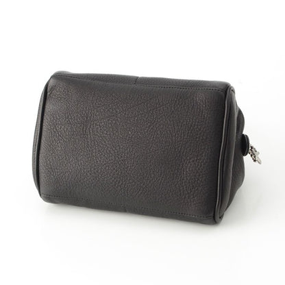 Chrome Hearts Mochita Leather Silver Daga Handbag Black