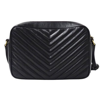 Saint Laurent Shoulder Bag le Leather Black Tassel