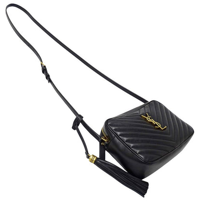 Saint Laurent Shoulder Bag le Leather Black Tassel