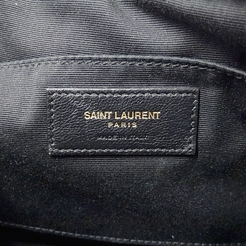 Saint Laurent Shoulder Bag le Leather Black Tassel