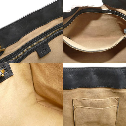 Gucci Padlock GG Shoulder Bag Beige Black