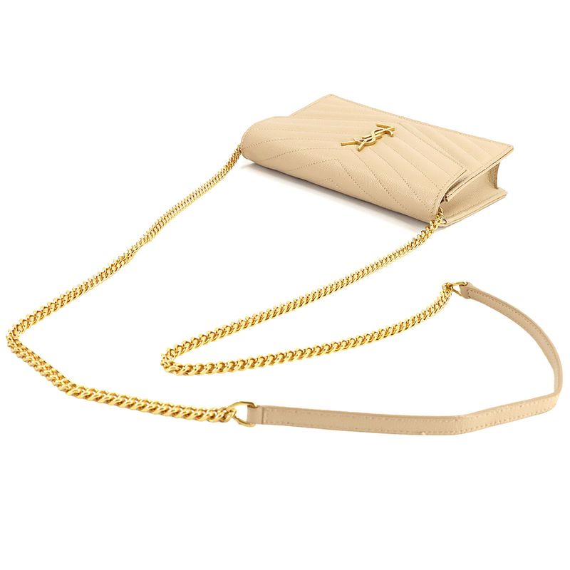 Saint Laurent Cassandra Envelope Chain Wallet