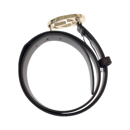 Guccissima Interlocking GG Pattern Dark Brown Gold