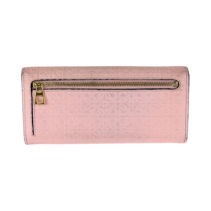 Loewe Anagram Pink Gold Leather Wallet