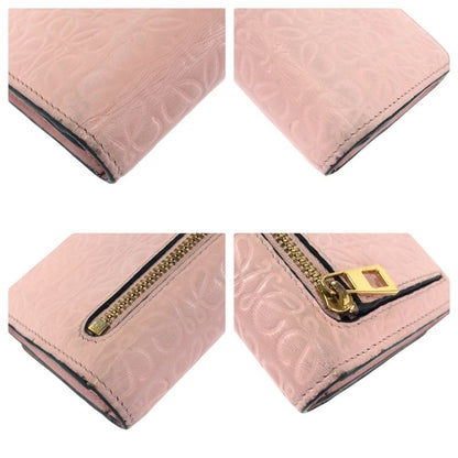 Loewe Anagram Pink Gold Leather Wallet