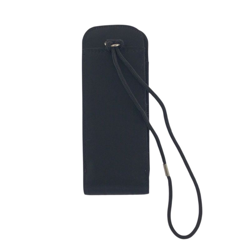Prada Tessuto Black Silver Nylon Cigarette Case Shoulder Bag