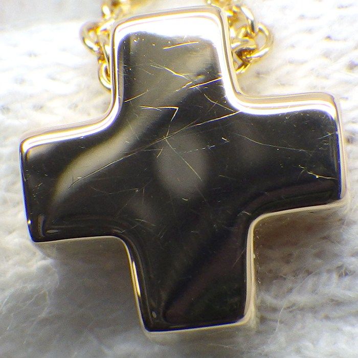 Tiffany & Co Necklace Roman Cross 18K Yellow Gold