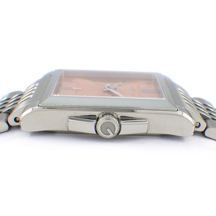Gucci Watch Timeless Rectangle 138.5 Date Sunray Diamante Pink Dial