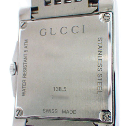 Gucci Watch Timeless Rectangle 138.5 Date Sunray Diamante Pink Dial