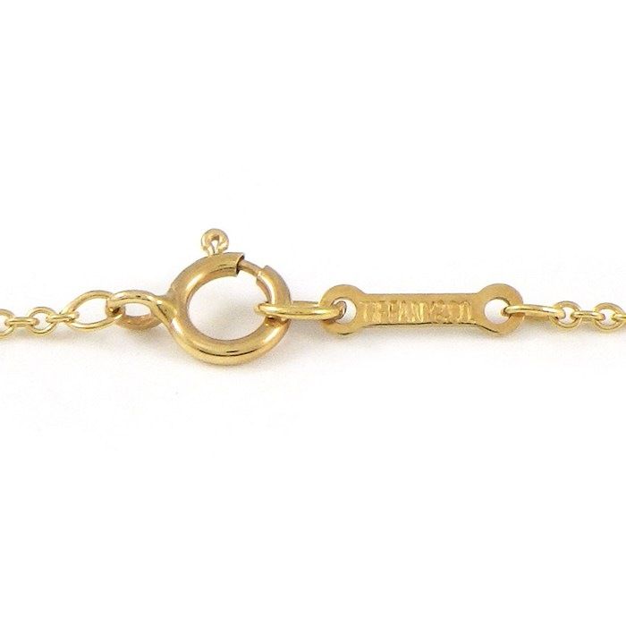 Tiffany & Co Necklace Kiss Cross 18K Yellow Gold
