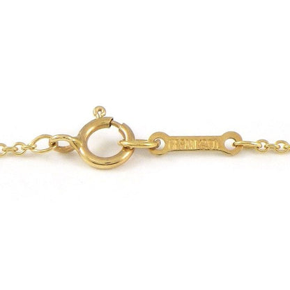 Tiffany & Co Necklace Kiss Cross 18K Yellow Gold