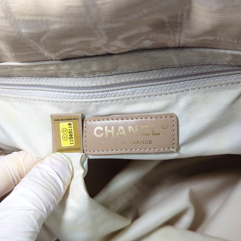 Chanel New Travel Leather Canvas