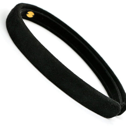 Chanel Headband CC Logo Velour Black BK Hair