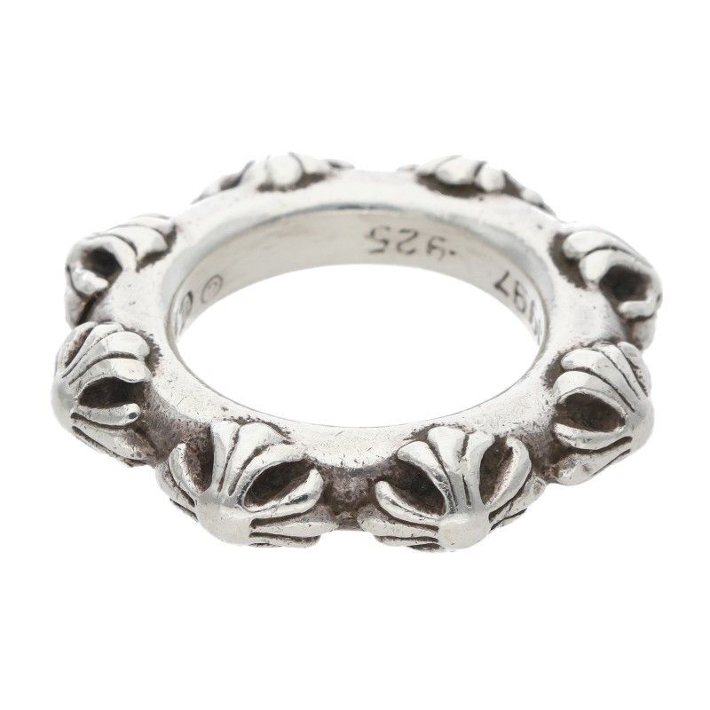 Chrome Hearts Cross Band Silver Ring
