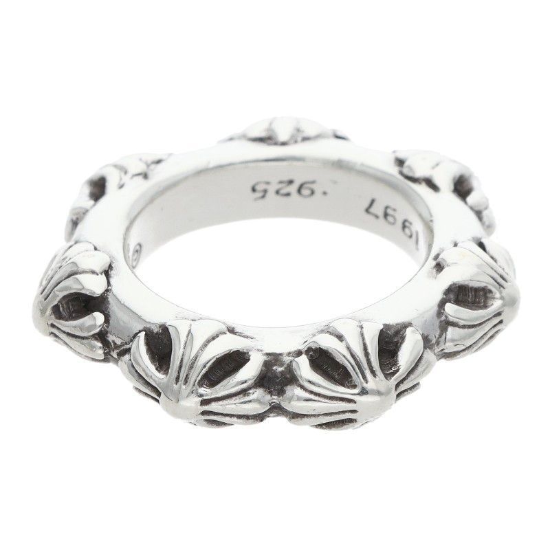 Chrome Hearts Cross Band Silver Ring