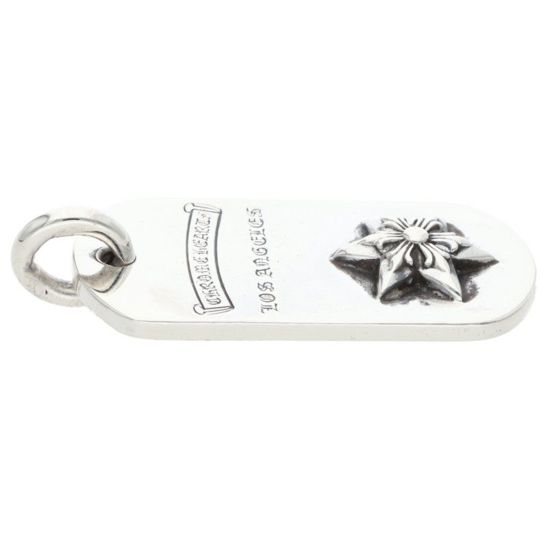 Chrome Hearts Raised Star Dogtag Dog Tag la Limited Silver Necklace